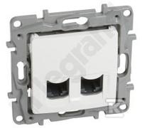 GN.2xRJ45 KAT.6 UTP BIANCO NILOE 764574