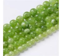 GN - Perline di peridoto in pietra naturale, rotonde, sfuse, per la creazione di gioielli, braccialetti e orecchini, 6 mm, da 59 a 63 pezzi