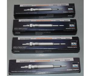 GN033 BERU 4x CANDELETTA 0100226417 PER CHEVROLET OPEL SAAB