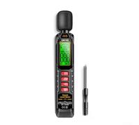 GN102 Mini Decibel Meter con display a LED HD per test di rumore 30-130 dB, tester digitale del livello sonoro con elaborazione dei dati reali, misuratore DB portatile per (senza batterie)