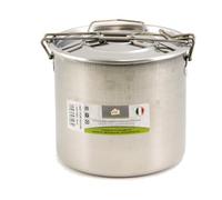 Gnali Portavivande termico inox pentolino con pietanziera (14x12,5cm) VIVI