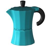Gnali & Zani Morosina - Caffettiera in Alluminio, Disponibile in Diversi Formati e Colori, Alluminio, Blu, für 9 Tassen