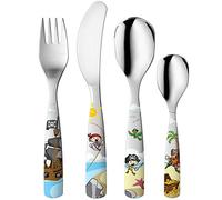 Gnali & Zani Set di 4 posate per bambini, in acciaio inox, multicolore, BIM 1/PIR