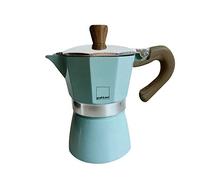 Gnali & Zani VEZ003/IND - Caffettiera per espresso, Alluminio, menta, 6 tazze