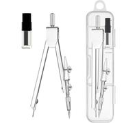 GNALIA 1 Pezzi Compasso In Metallo Professionale Compassi Per Tracciare Compasso Falegname Compassi Per Disegno Tecnic Compasso Geometrico Con Mine Di Ricambio Per Scuola Elementare Media E Superiore