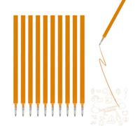GNALIA 10 Pezzi Ricariche Penne Legami Cancellabili, Mine Colorate (Arancione), Punta 0.7Mm, Altezza 13Cm, Compatibili Con Penne A Mina Standar