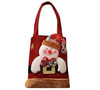 GNALIA 1Pcs Borse Natalizie,Borsa Riutilizzabile Per Natale, Sacchetto Di Trasporto Con Maniglia, Regalo Borse Di Trasporto Per La Decorazione