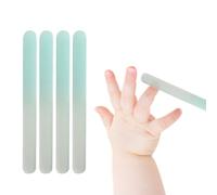 GNALIA 4 Pezzi Lime Per Unghie In Vetro Lista Nascita Bebè, Blu, Per Bambini E Mamme, Dimensioni 9Cm X 1Cm X 0.3C