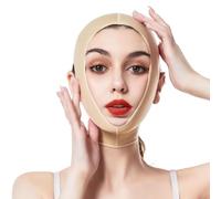 GNALIA Doppio Mento Maschera Viso Snellente,Fascia per Il Lifting del Viso per Il Dimagrimento,per Il Viso per Facciale a Forma di V per Viso rassodante Anti-Rughe