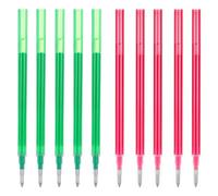 GNALIA Ricariche Penne Legami Cancellabili, 10 Pezzi 5 Rosse + 5 Verdi, Puntina 0.7Mm Scrittura, Compatibili Mine Standard 13Cm
