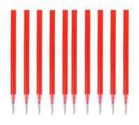 GNALIA Ricariche Penne Legami Cancellabili, 10 Pezzi Mine Colorate Rosse, Puntina 0.7Mm Scrittura Altezza 13Cm, Compatibili Penne Mina Standard