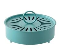 Gnat Coil Burner | Supporto multifunzionale per incenso - Supporto per bobina di moscerino con coperchio e manico, bruciatore di incenso, supporto per soggiorno e camera da