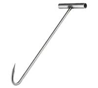 GNAUMORE Gancio per Chiusino,Gancio con Impugnatura a T per Tombino,Gancio Tombino Sollevatore Chiusino 30 cm,Gancio Singolo per Coperchi per Fognature,Sollevatore per Chiusini con Gancio