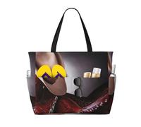 Gnbmvcc Cavallo Sella Con Un Cappello Da Cowboy Wild Women Borsa Da Spiaggia Oversize Borsa Da Spiaggia Con Cerniera Borsa Da Donna Viaggio, Shopping. Viaggio Piscina