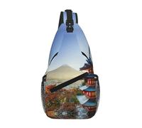 Gnbmvcc Giappone Monte Fuji Paesaggio Borsa A Tracolla Per Gli Uomini Impermeabile Borsa A Tracolla Per Runner Escursionismo Ciclismo Viaggi