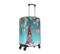 Gnbmvcc La valigia natalizia tradizionale da viaggio con gnomo da viaggio d'affari è adatta per valigie da 45-81 cm., bianco, XL
