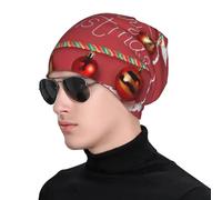 Gnbmvcc Palline di Natale Campane Inverno Antivento Maglia Cappello Caldo per Uomo e Donna è Unisex. Sport Quotidiano Cappello da Viaggio