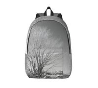 Gnbmvcc Willow Tree Canvas Zaino di grande capacità per studenti adulti per studenti universitari maschi e femmine.