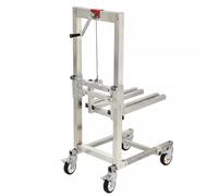 GNBOW Argano for Sollevamento Materiali, con Tavolo elevatore a forche, Carrello elevatore for Pallet con Ruote