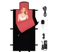 GNbow Tappetino per Terapia a Luce Rossa, Lampada Infrarossi Cintura Red Light Therapy 660nm Luce Rossa 850nm Luce Infrarossi Vicino, Coperta per Terapia a Luce Rossa con 2570 luci LED