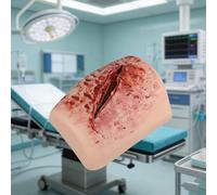 GNbow Thigh Wound Packing Trainer Model, Blood Control Exercises Wound Models, Wound Stop The Bleed Training Model, Deep Laceration Trauma Simulates Wound (18,5 * 14,5 * 6,5 cm)