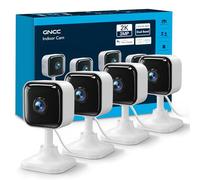 GNCC 2K 3MP Telecamera WiFi Interno con Visione Notturna 2.4/5GHz, Kit 4