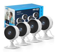 GNCC GC3 Kit 4 Telecamere WiFi Interno Videocamera Sorveglianza 1080P per