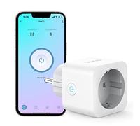 GNCC Presa Intelligente WiFi Mini con Monitoraggio dei Consumi, Compatibile con Alexa e Google Home, Controllo Remoto, Timer e Protezione da Sovraccarico, Solo 2.4GHz WiFi