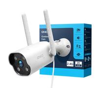 GNCC Telecamera WiFi Esterno Fisso 2K Videocamera Sorveglianza Rilevamento