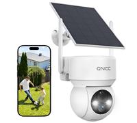 GNCC Telecamera WiFi Esterno Senza Fili con Pannello Solare