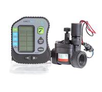 GNCGarden Programmatore di irrigazione Amico Pro 9 V DC 1 zona di irrigazione. Include elettrovalvola 9V DC 150N 1" (32mm) Femmina. Facile Programmazione-Automazione efficiente