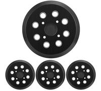 Gnellkoor Confezione da 4 cuscinetti per levigatrice orbitale a 8 fori da 12,7 cm, compatibili con Ridgid R2501 R2600 R2601 R2611 R8606 Parti di ricambio per levigatrice orbitale casuale con gancio e