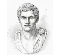 Gneo Pompeio Magnus 106 a.C. 48 a.C. aka Pompeo o Pompeo il Grande. Principale generale romano e statista. Dalla storia universale illustrata di Cassell pubblicato 1883. Stampa poster di Ken Welsh (12