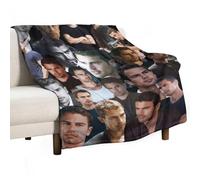 GNHFNM Theo Coperta James, coperta in flanella, morbida, leggera, in peluche, per divano, letto, divano, per amanti dei fan, 100 x 130 cm