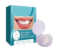 GNHG 1 Paia Denti Finti Dentiera Provvisoria,Dentiera Finta Naturale,Denti Finti Professionali,Superiore Inferiore Cosmetici Temporanee Per Uomini e Donne,Protesi Dentale