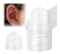 GNHG 2 Pcs Glitter Gel Corpo,Glitter Viso,Brillantini Corpo,Occhi,Labbra,Capelli,Festival(Bianco Blu)