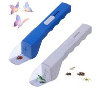 GNHG Cattura-Insetti, 2 PCS Strumento Cattura Insetti, Acchiappasogni per Ragni Extra Lungo, Portatile e Trasparente, Trappola per Insetti Vivi Strumento Multiuso e Leggero per Casa & Giardino