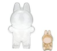 GNHG Custodia Protettiva Portachiavi Vinyl Plush Toy - Borsa Trasparente PVC Acrilico con Supporto Silicone per Bambole da Collezione, Charm Keychain Display