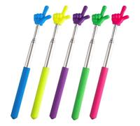 GNHG Mano Bastone Puntatore,5 Pezzi Bacchette Telescopiche Allungabili per Insegnanti Puntatore Telescopico Retrattile per Presentazioni Formazione e Seminari