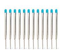 GNHG Parker di Media Lunghezza,12 Ricariche per Penne a Sfera,Refill Parker,Ricariche Intercambiabili per Penne a Sfera, Ricariche per Penne a Sfera in Metallo Blu, Piombo Standard Internazionale