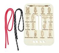 GNHG Tavola Allenamento Nodi, Kit Pratica Nodi Paracord, Imparare Nodi Scogliera e Quadrati, Tavoletta Educativa Portatile per Bambini, Campeggio, Outdoor, Sopravvivenza, Vela