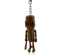GNHG Tralalero Tralala Figure Portachiavi,Tung Tung Tung Sahur Portachiavi,3D Printed Italian Brainrot Animals,Collectible Figure, for Collection and Decoration Portachiavi(Tung Sahur)