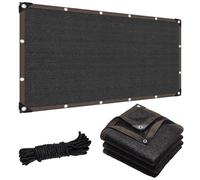 GNKBTOF 2.7 x 3.2 m NeroRete-Ombreggiante-Telo-Esterno Con Occhielli Resistente Ai Raggi UV Vela Ombreggiante, per Giardino/Pergola/Serra/Balcone/Cortile