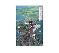GNKIO Kiki's Delivery Service - Poster decorativo da parete per soggiorno, camera da letto, 30 x 45 cm