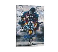 GNKIO Leo Messi, The King of Football 4K, poster decorativo da parete per soggiorno, camera da letto, 12 x 18 pollici (30 x 45 cm)