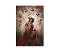 GNKIO Lilith and The Seven Deadly Sins Vintage Mythological Art Oil Painting, poster artistico da parete, stampa artistica da parete, stampa moderna per la camera da letto, 40 x 60 cm