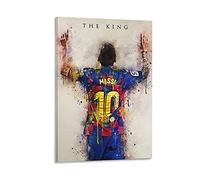 GNKIO Lionel Andrés Messi - Poster artistico e da parete, stampa artistica moderna per la camera da letto, 60 x 90 cm