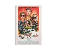 GNKIO Movie Poster di Once Upon A Time in Hollywood su tela, poster artistico e parete, stampa artistica da parete, per la famiglia moderna, per camera da letto, 50 x 75 cm