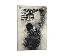 GNKIO Movie Poster Rocky Balboa Quote, motivazionale, dipinto, da parete, per soggiorno, camera da letto, pittura, 40 x 60 cm
