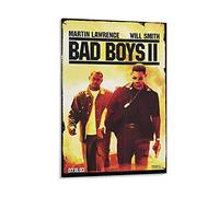 GNKIO Movie Posters Bad Boys II - Stampa artistica su tela, soggetto: famiglia moderna, per camera da letto, 30 x 45 cm